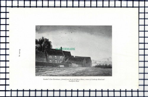 C6532) Swatter's Carr Farmhouse Linthorpe Road Middlesbrough - 1960s Book Print