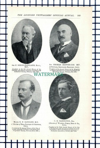 C6414) Dixon-Hartland Skewes-Cox Babington Bass Ratcliff Gretton - 1906 Cutting