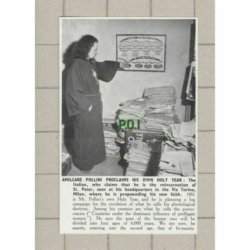 Amilcare Pollini St Peter Via Torino Milan Italy - 1951 Small News Cutting