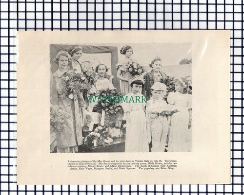 (7785) Yeadon Gala Hilda Brown Muriel Bower Chippindale Wyatt - 1936 Cutting
