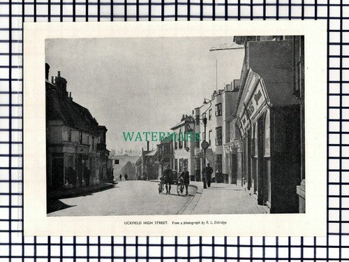 (8171) Uckfield High Street Sussex - 1950 Cutting