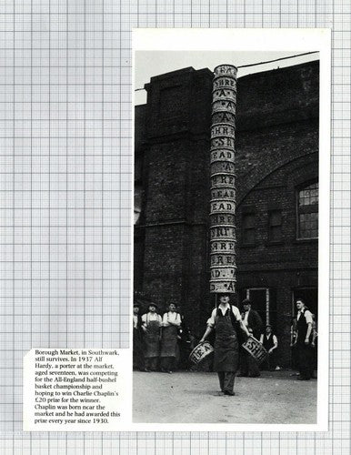 Alf Hardy Borough Market Porter Southwark London Bushel Basket Chaplin
