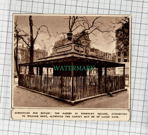 C2128) The Gazebo In Berkeley Square William Kent - 1948 Clip