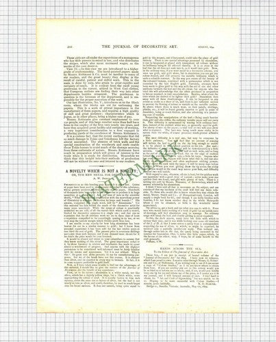 X505) Messrs Rottman Factory Suidocho Japan - 1894 Article
