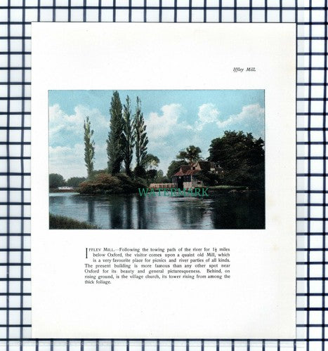 Iffley Mill Oxford - c.1900 Print