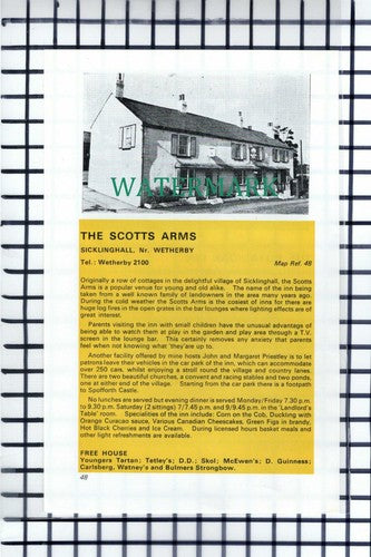 C6822) Royal Oak Inn Summerbridge Harry Gill / Scotts Arms Sicklinghall Cutting