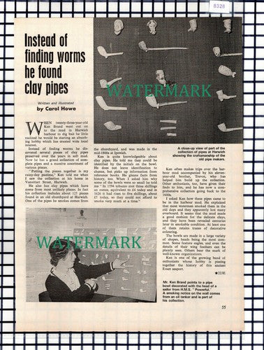 (8328) Mr Ken Brand Harwich Essex - 1971 Article