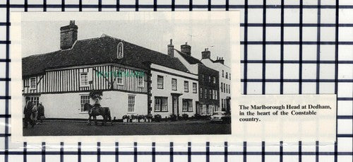 C7354) The Marlborough Head Pub Dedham Essex - 1967 Cutting