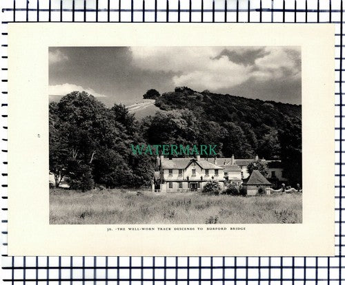 (7443) Burford Bridge Surrey - 1949 Print / Cutting