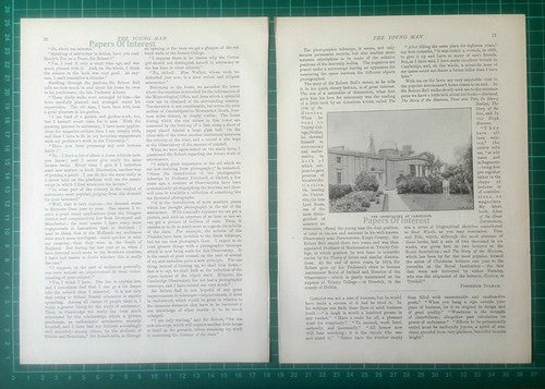 Sir Robert Ball Astronomer Cambridge Observatory - 1896 Article