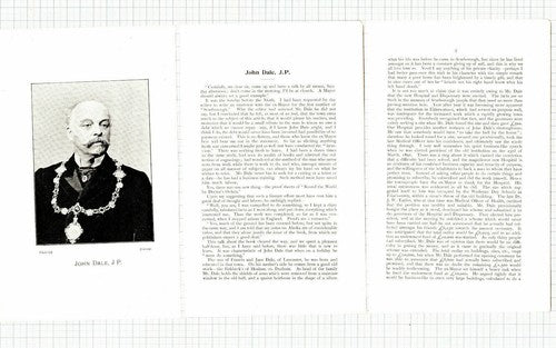 (5964) John Dale JP Scarborough Yorkshire - 1901 Article
