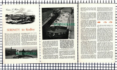 (8122) MV SERENITY Hargreaves Coal Barge Houseboat Bob Christine - 1969