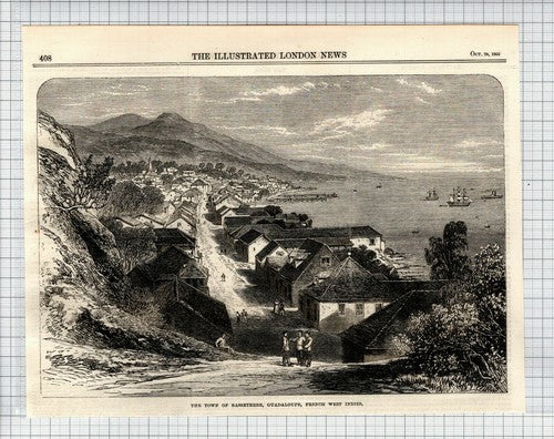 Basseterre Guadaloupe French Western Indies - 1865 Clipping