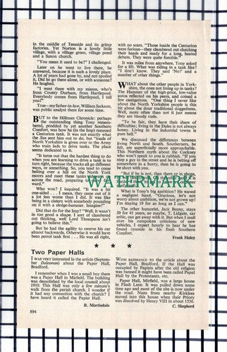 C6918) Tony Lidgate Motor Critic - 1975 Small Article