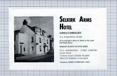 (5361) Selkirk Arms Hotel Kirkcudbright Scotland - c.1976 Clip