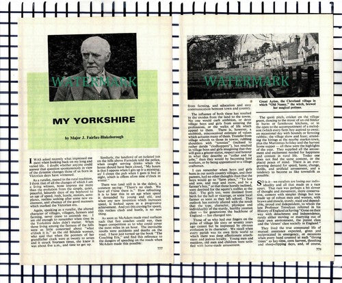 (7619) Major J Fairfax-Blakeborough - 1969 Article