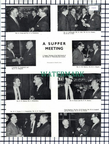 (7959) Institute Marketing Hull Vivian Warburton Edeson Standerline 1965 Cutting