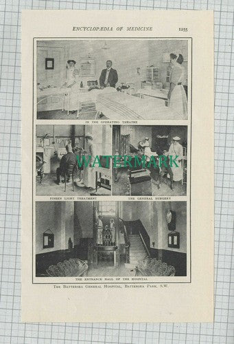 C1941) The Battersea General Hospital London - c.1915 Clip