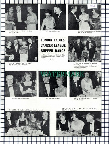 (7952) Junior Ladies Cancer League Hull Kamstra Bogg Cawood Caley - 1965 Cutting