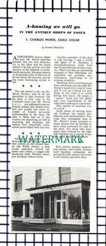 C6639) Charles Morse Earls Colne Essex - 1965 Cutting