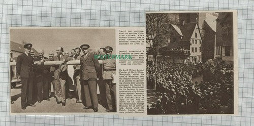 C1669) Herr Arnold At Bilochen & With Crowd At Monschau - 1949 Clip