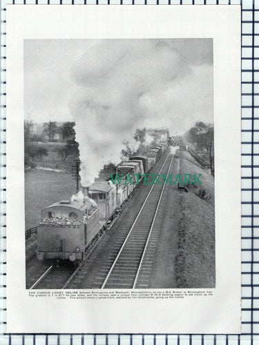 The Lickey Incline Railway Train - 1930s Print