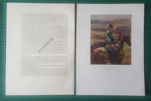 George Templar of Stover Foxhunter Hunting - c.1930s Article / Print