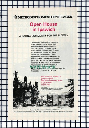 C6544) Norwood Ipswich Methodist Home - 1979 Cutting