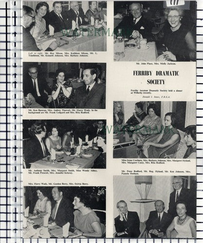 Ferriby Dramatic Society Hull Mizon Tharratt Wady Kelavey Hotham Cowburn - 1966
