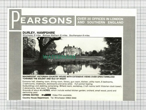 C2992) Durley Hampshire House Sale Advert - 1981 Clip