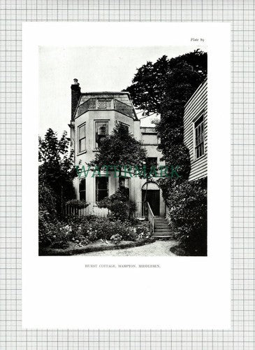 (6908) Hurst Cottage Hampton Middlesex - Print / Cutting
