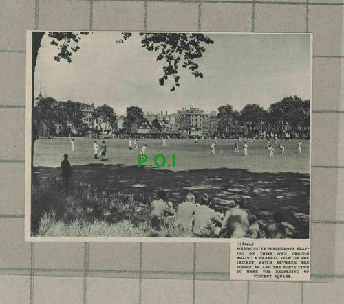 C1958) Westminster School Cricket Match The Forty Club - 1948 Clip