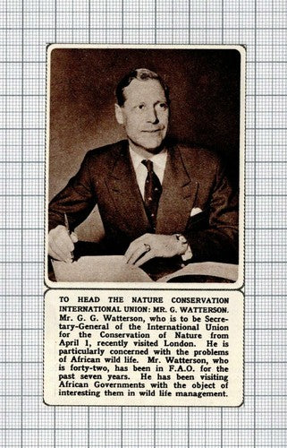 Mr G G Watterson Nature Conservation Union - 1961 Small Cutting