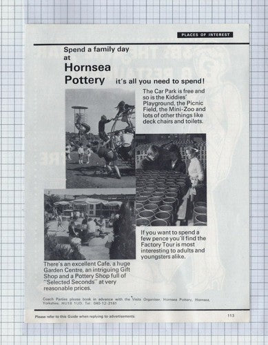 (5799) 3Bs Theatre Bar Bridlington / Hornsea Pottery Visitor Centre - 1973 Clip