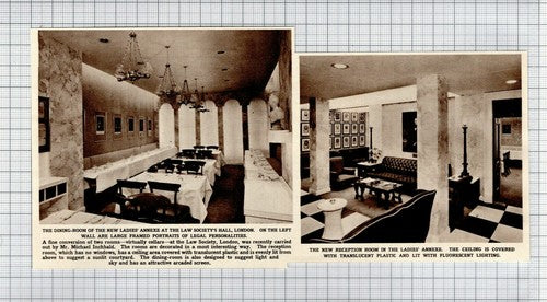 Law Society's Hall London Ladies Annexe Michael Inchbald - 1961 News Clipping