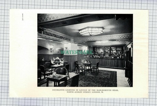 C502) The Marlborough Head North Audley Street London - c.1950s Book Print