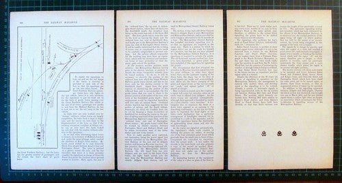 (6041) Railway Tunnel Junctions Baker Street King's Cross Praed - 1907 Article