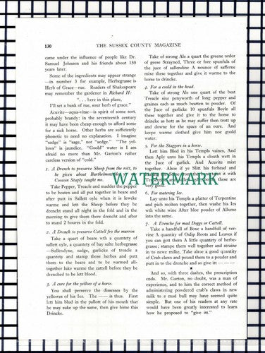 (8212) Mr Robert Garton Graffham Sussex - 1950 Article