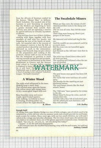 C2876) Jurg Bleiker Smoked Salmon Export Co Bewerley Ian Mitchell John Rowe 1992