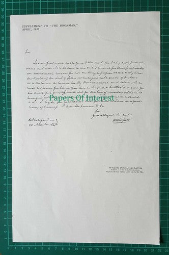 X1340) Sir Walter Scott - 1932 Article