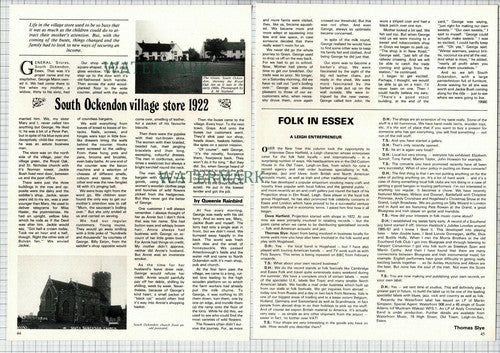 South Ockendon Village Store George Mann -1982 Article / Print