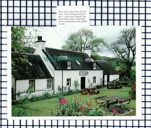 (7425) Dores Inn Loch Ness Scotland - 1980s Cutting
