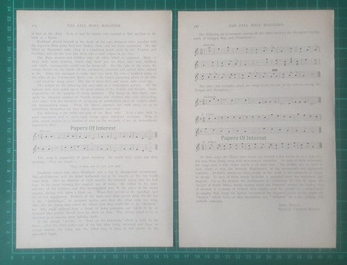 Kaffir Music Bantu Tribe Nora Scully - 1897 Article
