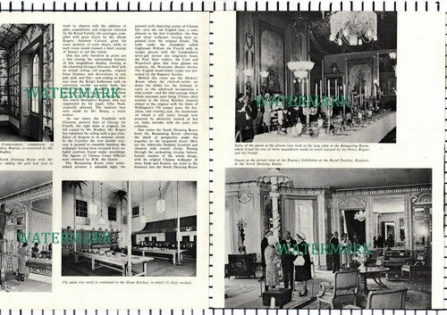(8465) Royal Pavilion Brighton Mr Clifford Musgrave - 1965 Article