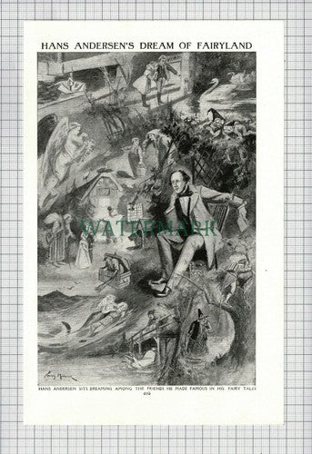 C6380) Hans Andersen - c.1950s Cutting