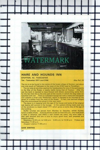 C6821) Hare & Hounds Stutton / Great Western Hotel Marsden - Cutting