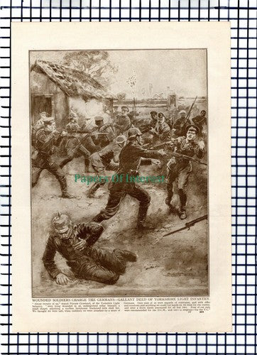 X1351) Yorkshire Light Infantry Private Crossland World War One - c.1918