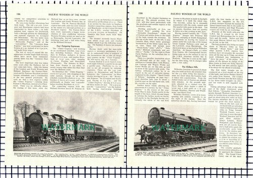 (7517) The Ulster Express Royal Mail Railway 1930s 9-Side Article