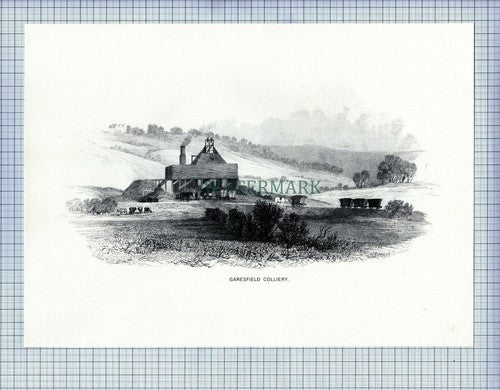 NEWCASTLE ON TYNE GARESFIELD COLLIERY MINE MINING PRINT 1987 (X1711)