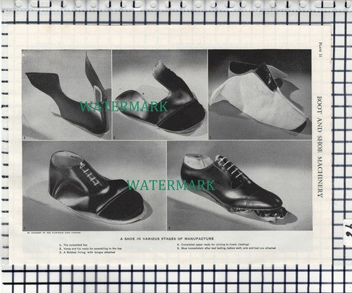 (96) Florsheim Shoe Company Boot & Shoe Machinery - c.1950s Cutting